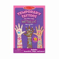 Melissa And Doug Pink Silver Gold Metallic Temporary Tattoos