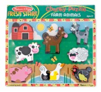 Melissa & Doug® Fresh Start Farm Animals Chunky Puzzle Perspective: Main