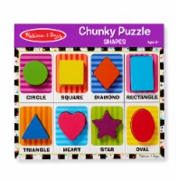Melissa & Doug® Shapes Chunky Puzzle Perspective: Main