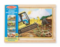 Melissa & Doug Wooden Construction Jigsaw Puzzle in a Box