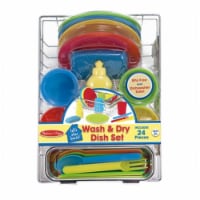 Melissa and Doug® Let's Play House Wash and Dry Dish Set