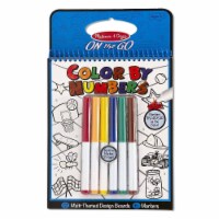 Melissa And Doug On The Go Color By Numbers Blue Set