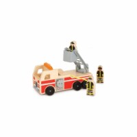 Melissa and doug wooden fire truck on sale