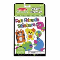 Melissa And Doug On The Go Felt Friends Stickers Craft Activity Set