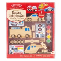 Melissa And Doug Decorate Your Own Rescue Vehicles Set Perspective: Main