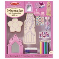 Melissa & Doug® Decorate-Your-Own Wooden Princess Set Craft Kit Perspective: Main