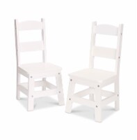Melissa & Doug® Wooden Chairs - White