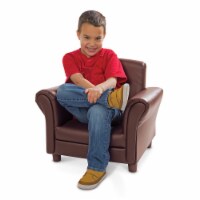 Melissa & Doug® Faux Leather Child's Armchair - Coffee