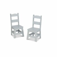 Melissa & Doug® Wooden Chair Pair - Gray