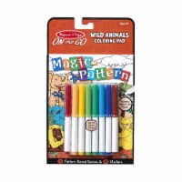 Melissa And Doug On The Go Wild Animals Coloring Pad With Markers Set