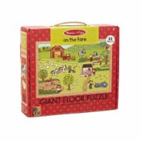 Melissa & Doug LCI31375 Natural Play Floor on the Farm Puzzle, Multi Color