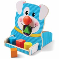 Melissa And Doug Spin And Feed Dog Shape Sorter Wooden Set