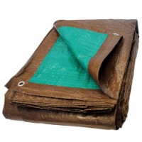 Dize BG0810D 8 x 10 ft. Brown & Green Poly Tarp
