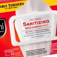 Sani Professional Sanitizing Wipes,72 ct,Soft Pack,PK12  M30472