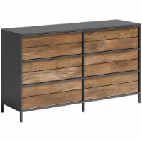 Sauder Boulevard Cafe Engineered Wood 6 Drawer Dresser in Vintage Oak Finish