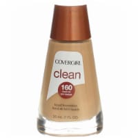 CoverGirl Clean 160 Classic Tan Normal Skin Liquid Foundation Perspective: Main