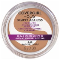 CoverGirl + Olay Simply Ageless 240 Natural Beige Foundation Powder SPF 28 Perspective: Main