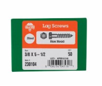 Hillman 3/8 in. x 5-1/2 in. L Hex Zinc-Plated Steel Lag Screw 50 pk - Total Qty: 1; Each Pack