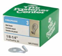 Hillman Steel Zinc Silver Classic Utility Hooks 5 lb 50 pk Hillman Steel Zinc Silver Classic Utility Hooks 5 lb 50 pk