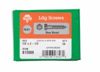 Hillman 1/2 in. x 2-1/2 in. L Hex Hot Dipped Galvanized Steel Lag Screw 50 pk - Total Qty: 1;