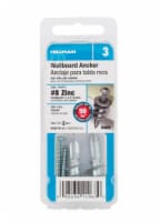 Hillman #8 Zinc Wallboard Anchor Perspective: Main