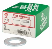 Hillman Zinc-Plated Steel 7/8 in. SAE Flat Washer 10 pk - Total Qty: 1; Each Pack Qty: 10;