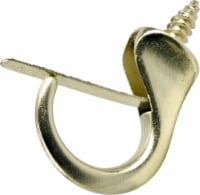 Hillman Safety Hooks - 3 Pack - Brass Perspective: Main