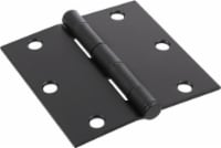Hillman Square Frame Door Hinge - Black Perspective: Main