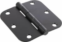 Hillman Round Corner Residential Door Hinges - Black Perspective: Main
