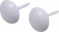 Hillman Round Head Large Furniture Nails - 25 Pack - White Perspective: Main