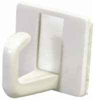 Hillman Adhesive Plastic Cup Hooks - White Perspective: Main