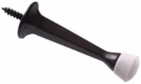 Hillman Hardware Essentials Square Rigid Door Stops - Black Perspective: Main