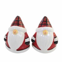 Tabletop Plaid Gnome Salt & Pepper Set Ceramic Food Safe Xpss76492