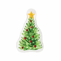 Xmas Tree Slump Glass Cookie Plate