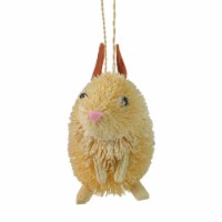 Gallerie II 3  Storybook Garden Bristled Sandy Brown Bunny Rabbit Christmas Figure Ornament