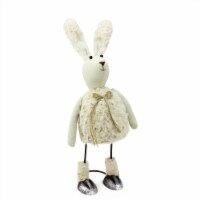 Gallerie II 17 Cream White and Tan Bobble Bunny Rabbit Easter Tabletop Figurine