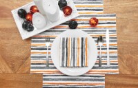 Spooky Stripe Cotton Printed Halloween Napkin Set of 6