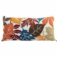 Fall Fall Leaves Pillow. Fabric Autumn Embroidered C86154066