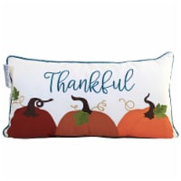 Thanksgiving Thankful Pumpkins Pillow Cotton Autumn Embroidery C86156256
