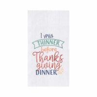 Thinner Before Dinner Flour Sack Kitchen Towel