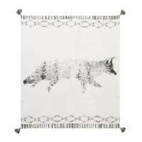 Fox Forest Printed Throw Blanket