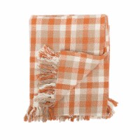 Dunmore Plaid Woven 50 x 60 Throw Blanket with Fringe