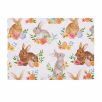 Spring Flora Bunny Placemat, Set of 6