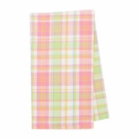 Palm Plaid Woven Plaid Woven Cotton Easter Kitchen Towel