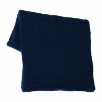 Crochet 50 x 60 Fringe Throw Blanket Navy