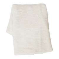 Crochet 50 x 60 Throw Blanket Pearl
