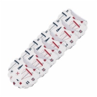 Windward Port Cotton Quilted Round Reversible Placemat Set Of 6