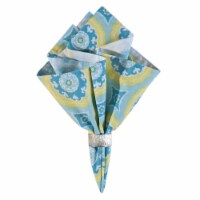 Delilah Blue Cotton Reversible Napkin Set of 6