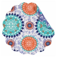 Zarina Cotton Quilted Round Reversible Placemat Set of 6