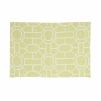 Trellis Peridot Cotton Woven Placemat Set of 6